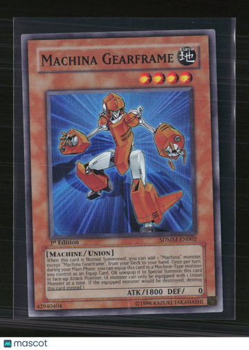 2010 Konami Yu-Gi-Oh! Machina Mayhem Structure Deck Machina Gearframe 1st Edition