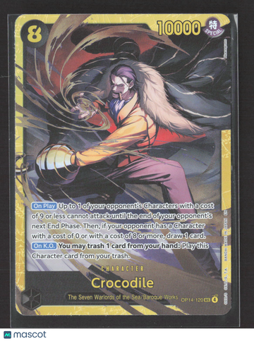 2024 Bandai One Piece Card Game 500 Years in the Future (OP-14) Crocodile #OP14-120