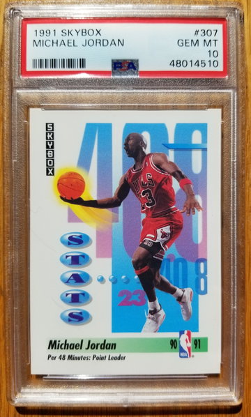 1991 Skybox Michael Jordan #307 PSA 10 GEM MINT