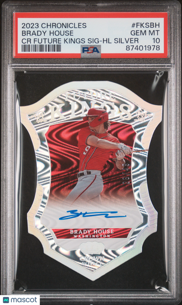 2023 Panini Chronicles Crown Royale Future Kings Signatures Brady House #FKSBH HL Silver PSA 10
