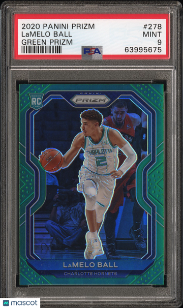 2020 Panini Prizm Lamelo Ball #278 Green PSA 9