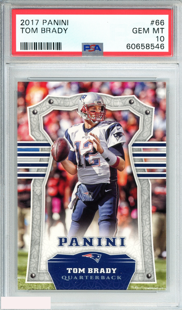 2017 PANINI TOM BRADY #66 NEW ENGLAND PATRIOTS PSA 10 GEM MT