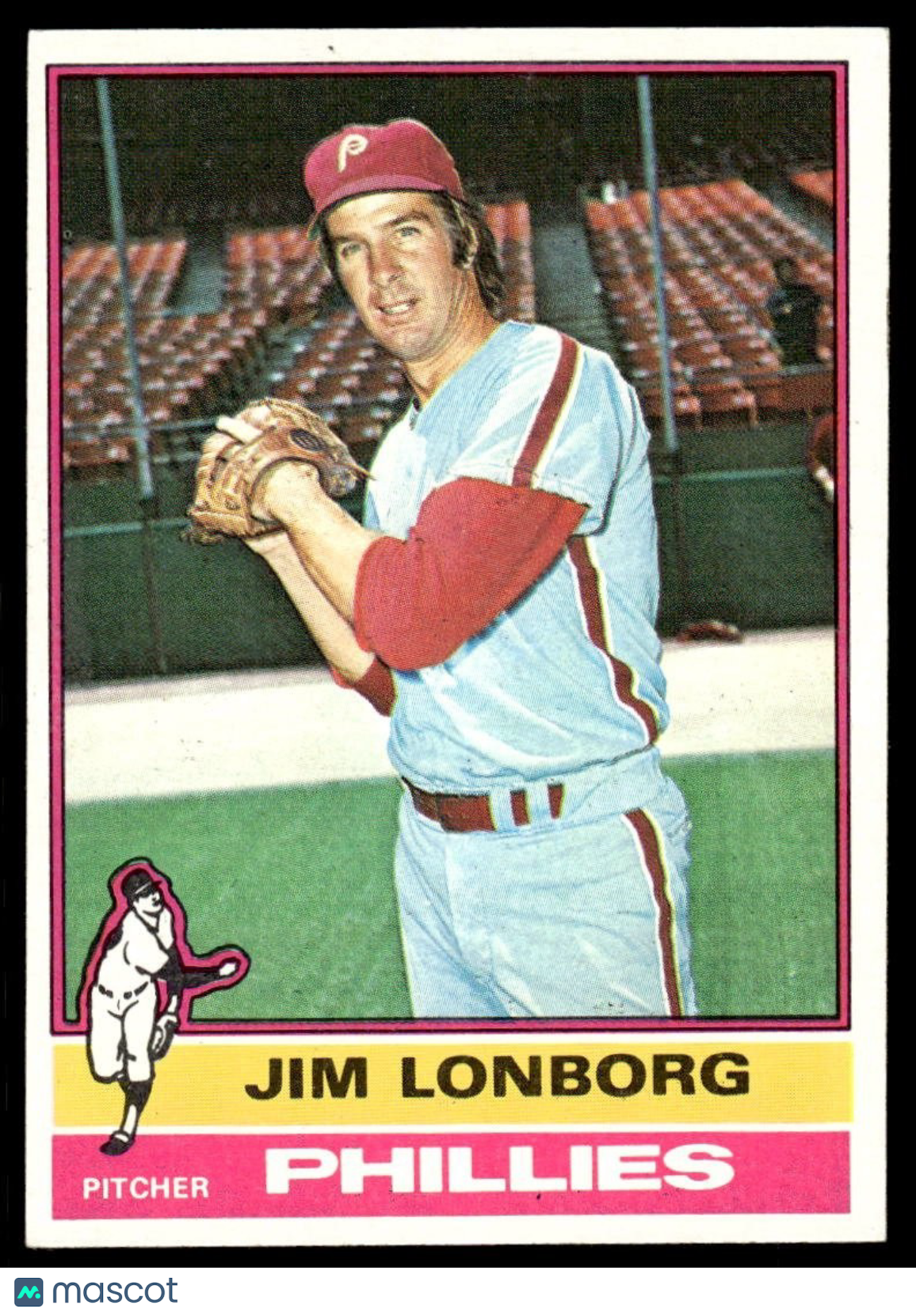1976 Topps Baseball Card Philadelphia Phillies Jim Lonborg #271 NR-MT ...