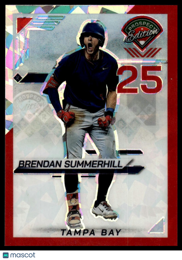 2025 Panini Prospect Edition Brendan Summerhill #197 Holo Prospect Ticket - Red Ice