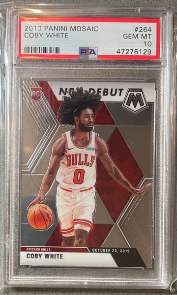 2019-20 Mosaic Debut Coby White PSA 10