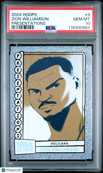 2024 Panini NBA Hoops Presentations Zion Williamson #9 PSA 10
