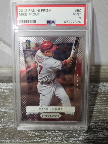 2012 Panini Prizm Mike trout psa 9