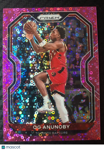 OG Anunoby 2020 Panini Prizm PINK Fast Break Parallel #13/50 Toronto Raptors