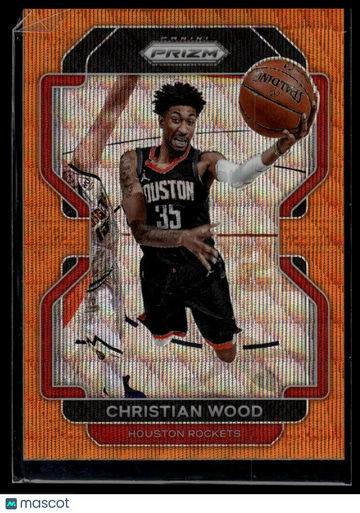 2021-22 Panini Prizm Christian Wood #112 Orange Wave SN