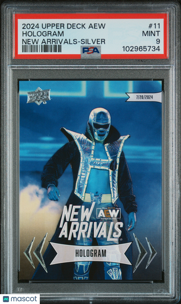 2024 Upper Deck Aew New Arrivals Hologram #11 Silver PSA 9