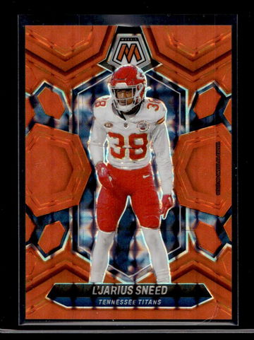 2024 Panini Mosaic Orange Fluorescent Prizm #217 L'Jarius Sneed /25
