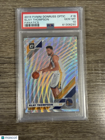 2019 Panini Donruss Optic Klay Thompson #18 Fanatics PSA 10