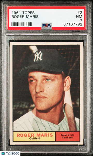 1961 Topps Roger Maris #2 PSA 7