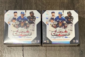 (2) 2020 Topps Chrome Sapphire Boxes