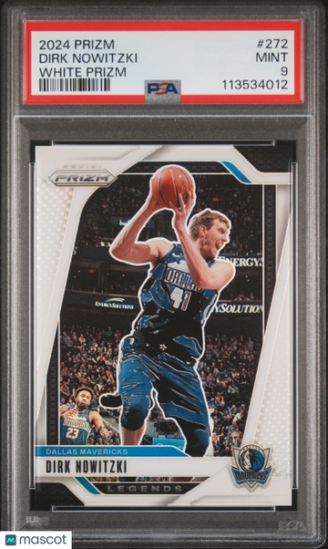 2024 Panini Prizm Dirk Nowitzki #272 White Prizm SN PSA 9