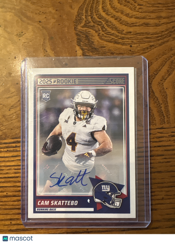2025 Panini Score Cam Skattebo #1 RC