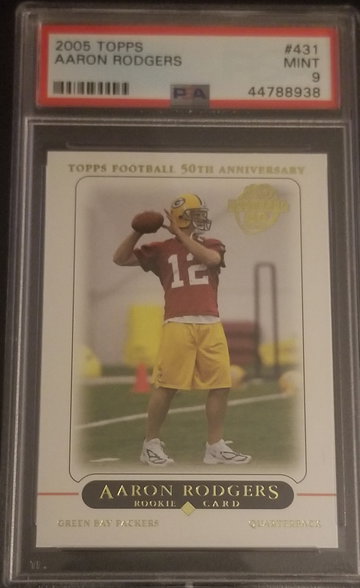 2005 Topps Aaron Rodgers RC #431 PSA 9