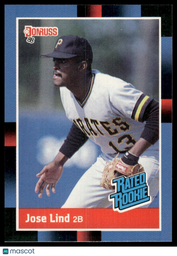 1988 Donruss Jose Lind #38b RC