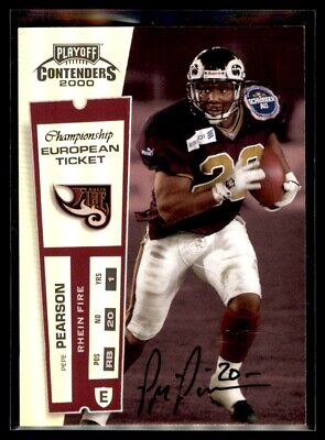 Pepe Pearson 2000 Playoff Contenders Championship Ticket RC Autograph Rookie