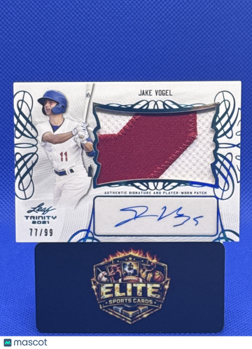 2021 Leaf Trinity Jake Vogel #PA-JV1 Patch Autographs Platinum SN MEM AU