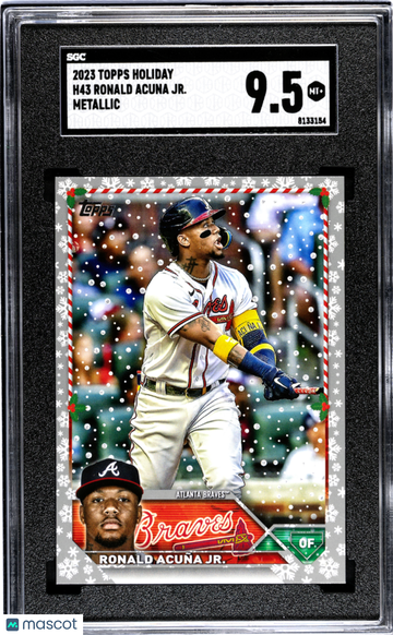 2023 Topps Holiday Ronald Acuna JR. #H43 Metallic SGC 9.5