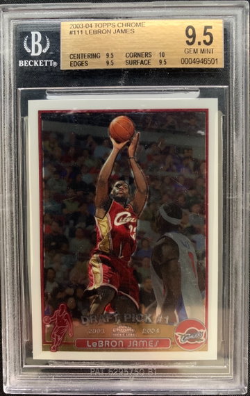 2003 Lebron James Topps Chrome True Gem+ 10 BGS