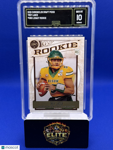 2021 Panini Chronicles Draft Picks Trey Lance #360 GMA 10