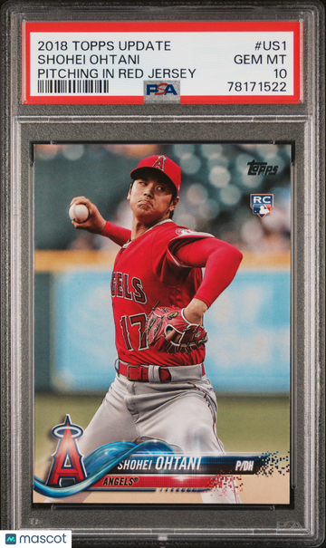 2018 Topps Update Shohei Ohtani #US1 PSA 10