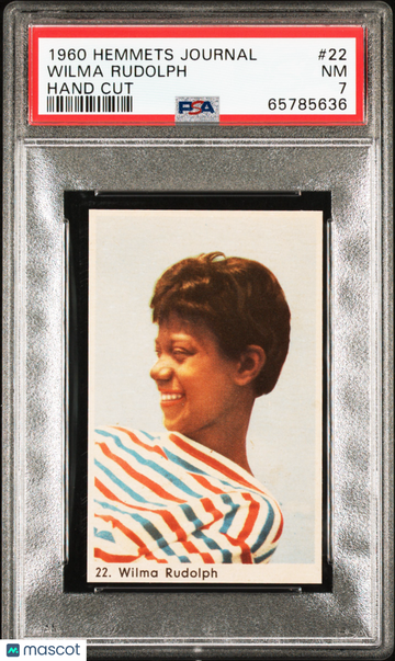 1960 Hemmets Journal-Hand Cut Wilma Rudolph #22 PSA 7