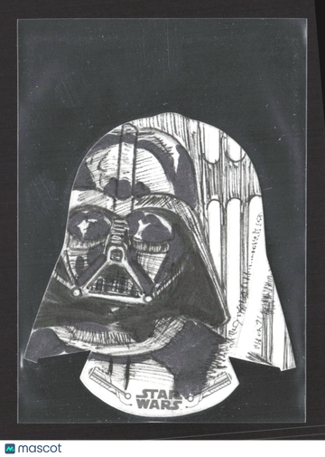 2018 Topps Star Wars Black & White A New Hope Dan Curto Sketch Die-cut