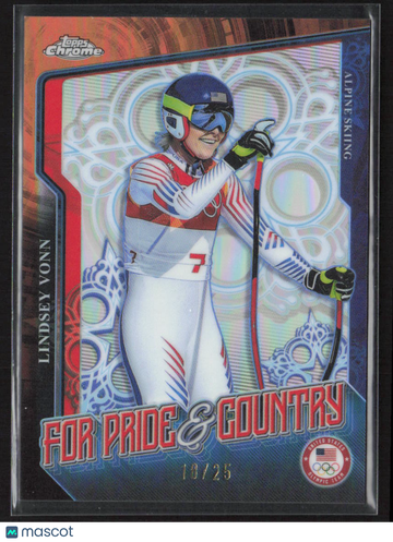 2026 Topps Chrome For Pride & Country Lindsey Vonn #PC-6 /25