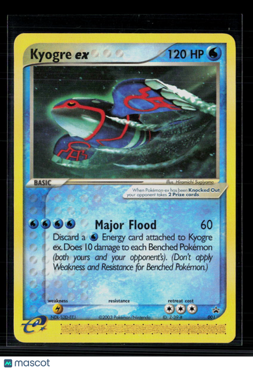 Pokemon 2003 EX Ruby & Sapphire Kyogre EX #001
