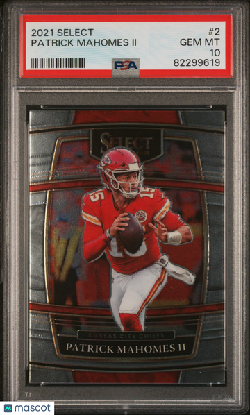 2021 Panini Select Patrick Mahomes II #2 PSA 10