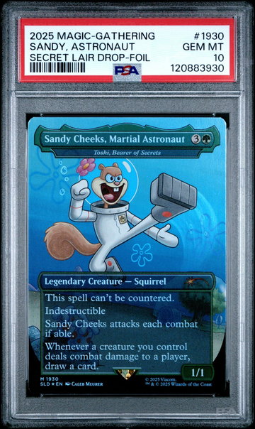 2025 Magic the Gathering Secret Lair Drop Foil Sandy Cheeks Martial Astronaut #1930 PSA 10