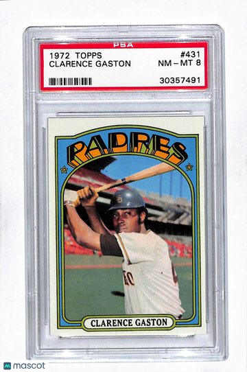 1972 Topps Clarence Gaston #431 PSA 8