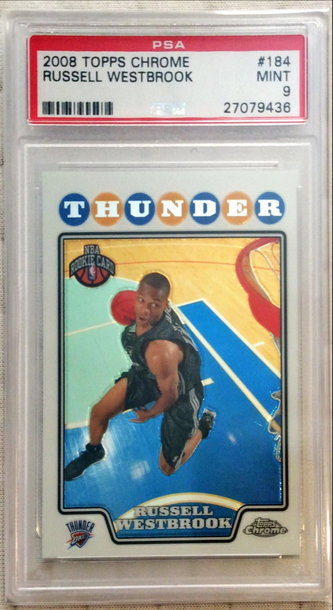 Russell Westbrook 2008 Topps Chrome PSA 9