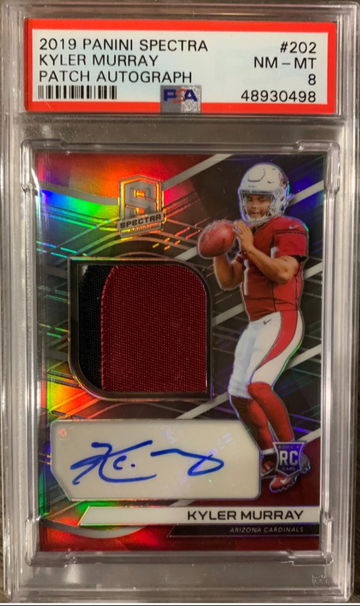 2019 Panini Spectra Kyler Murray Patch Auto
