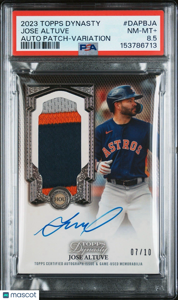 2023 Topps Dynasty Jose Altuve #DAPBJA Patch Parallel/Variety PSA 8.5 Topps