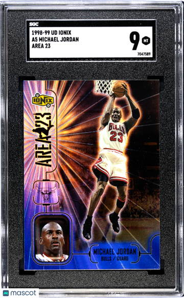 1998 Upper Deck Ionix Michael Jordan #A5 Area 23 SGC 9