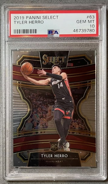 2019-20 Select Tyler Herro Concourse Base PSA 10