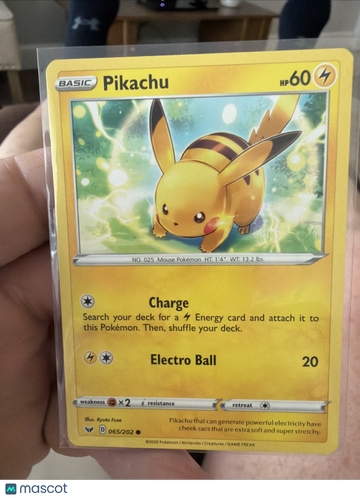 Swsh01: Sword & Shield Pikachu Regular Common #065/202