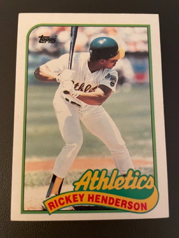 1989 Topps Traded - Rickey Henderson #48T - 40 CT