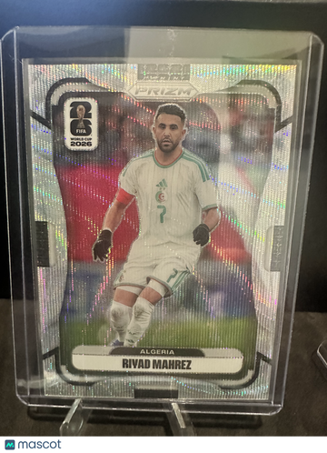 2026 Panini Prizm FIFA World Cup 2026 Riyad Mahrez #135 Silver