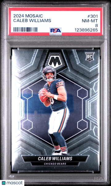 2024 Panini Mosaic Caleb Williams #301 Rookie PSA 8