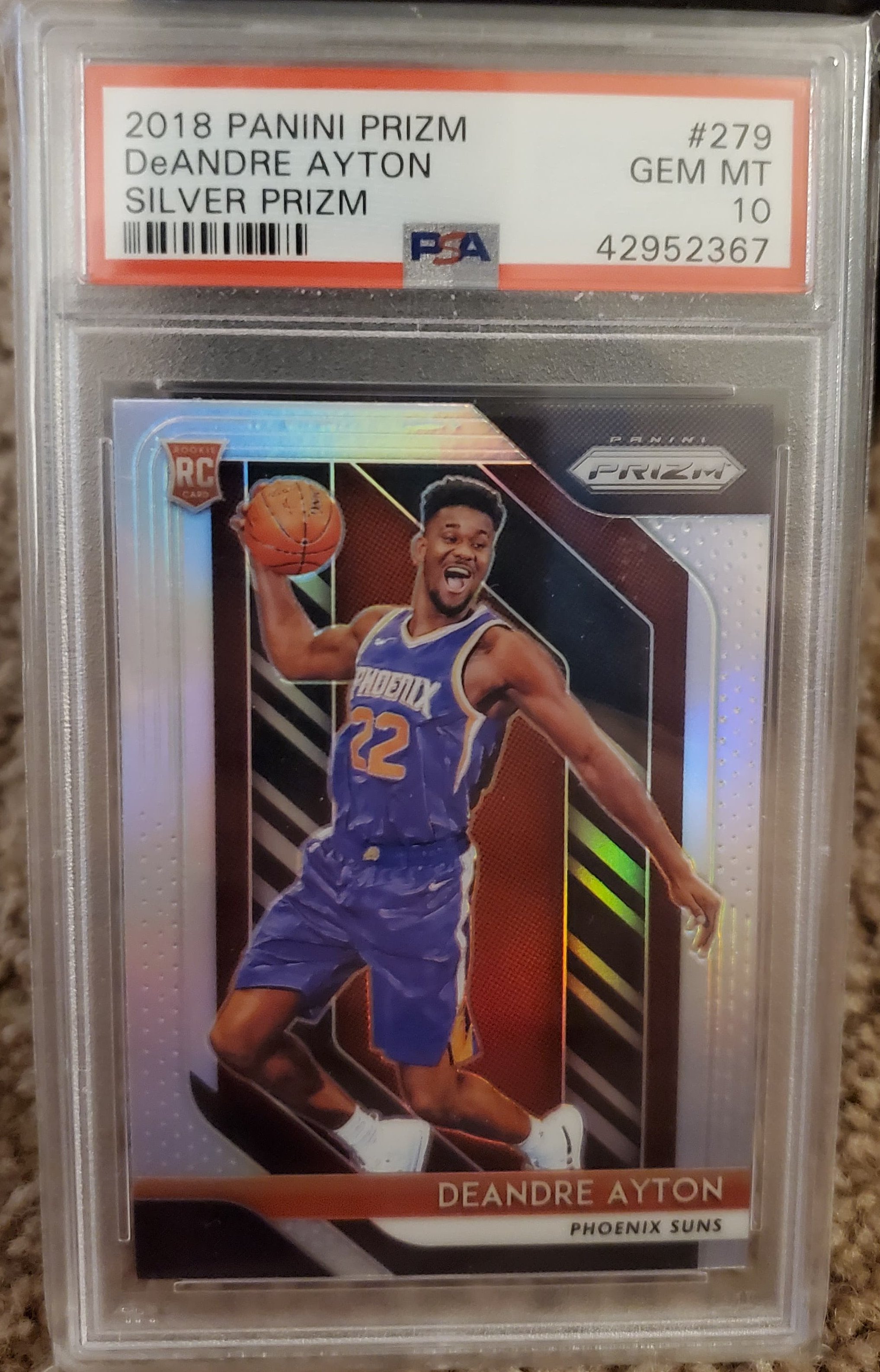DeANDRE Ayton Panini Prizm Silver #279
