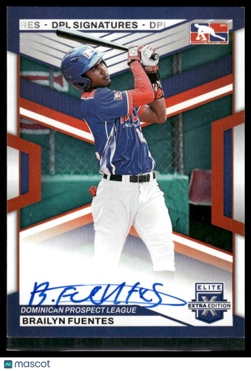 2023 Panini Elite Extra Edition Brailyn Fuentes #DPS-BF Autograph