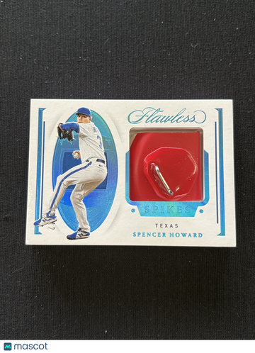 2021 Panini Flawless Baseball Spencer Howard #SP-SH Shoe Relic Spikes
