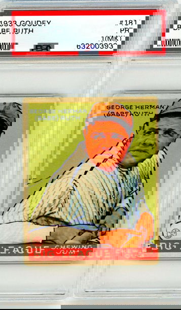 1933 Goudey Babe Ruth #181 PSA 1 (MK) P1265