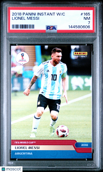 2018 Panini Instant World Cup Lionel Messi #165 PSA 7