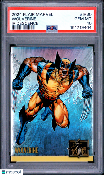 2024 Upper Deck Flair Marvel Iridescence Wolverine #IR30 PSA 10